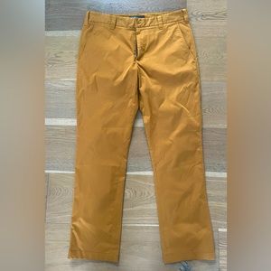 Bluffworks Chino Tailored Fit Pants Harvest Gold 33x32